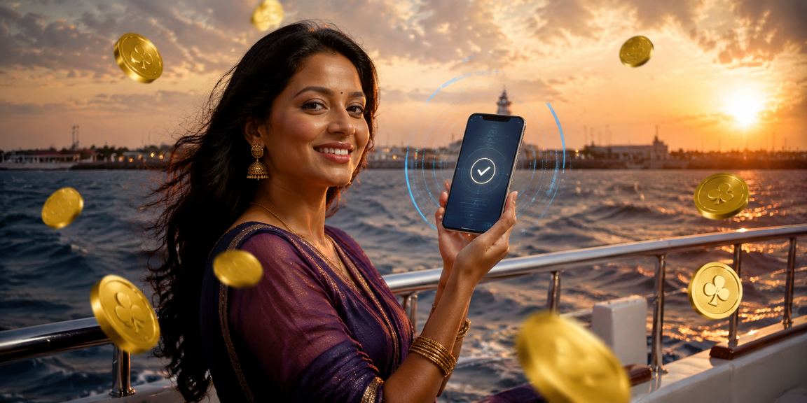 Person registering for online betting via mobile phone